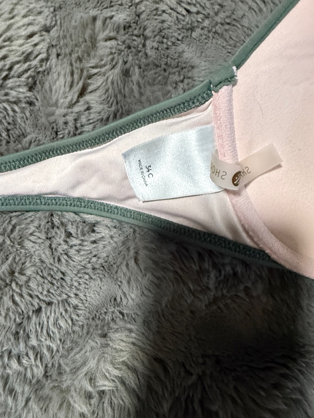 Scalloped Cutout Halter Bikini Top in Sage Green - Picture 2 of 7